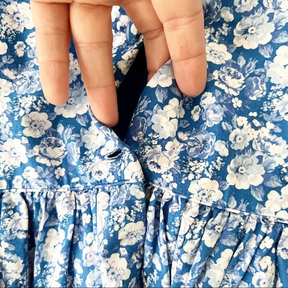 Polo Ralph Lauren Blue White Floral Dress - Picture 5 of 5